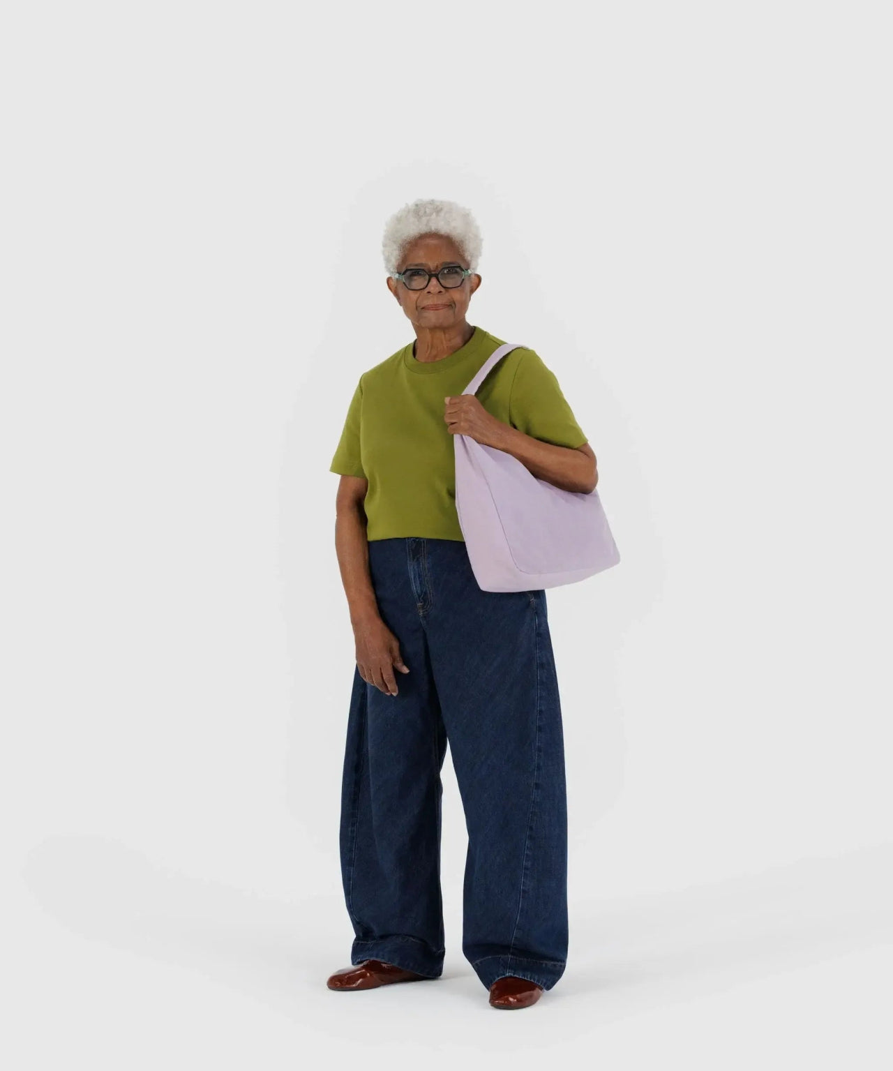 BAGGU - NYLON SHOULDER BAG Schultertaschen • Dusty Pink - Schultertasche - ROSA ECK Concept Store
