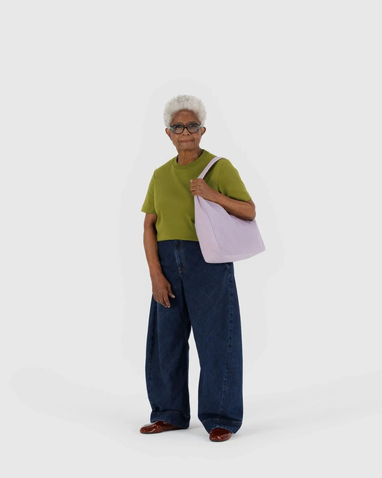 BAGGU - NYLON SHOULDER BAG Schultertaschen • Dusty Pink - Schultertasche - ROSA ECK Concept Store
