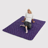 BAGGU - Picknickdecke • Indigo Happy - ROSA ECK