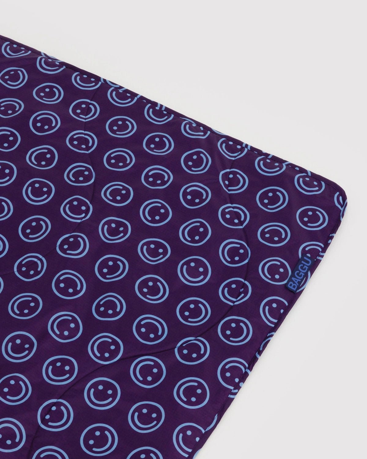 BAGGU - Picknickdecke • Indigo Happy - ROSA ECK