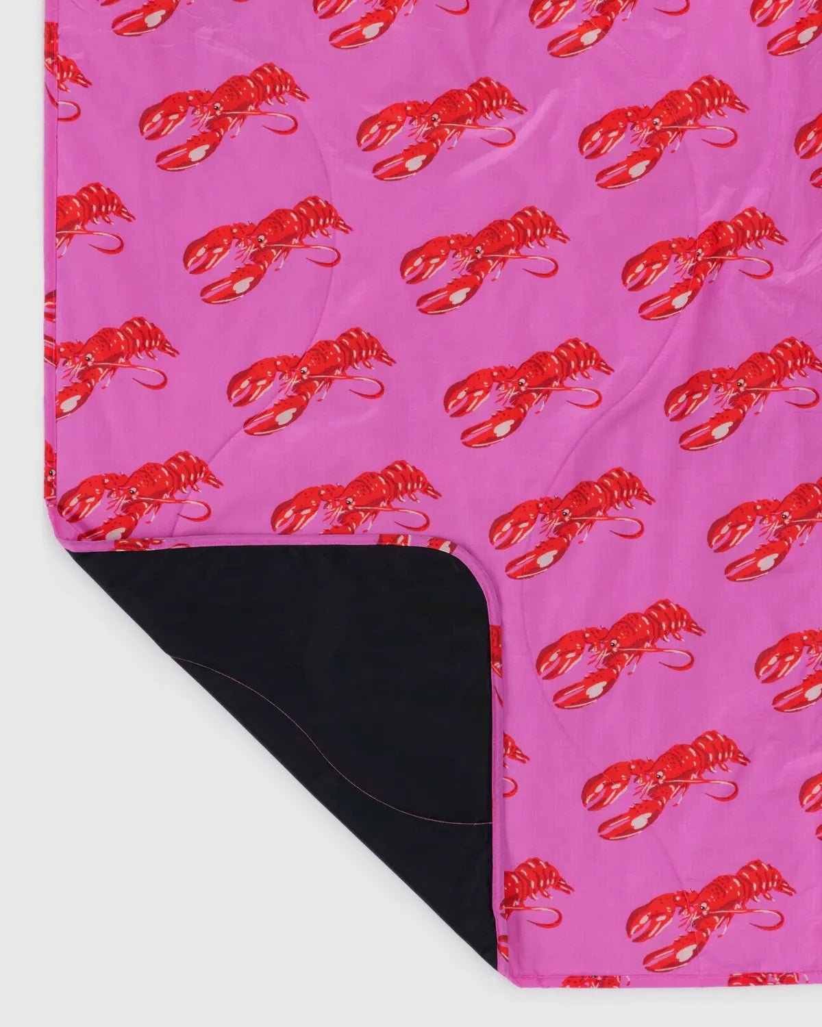 BAGGU - Picknickdecke • Pink Lobster - ROSA ECK