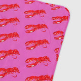 BAGGU - Picknickdecke • Pink Lobster - ROSA ECK