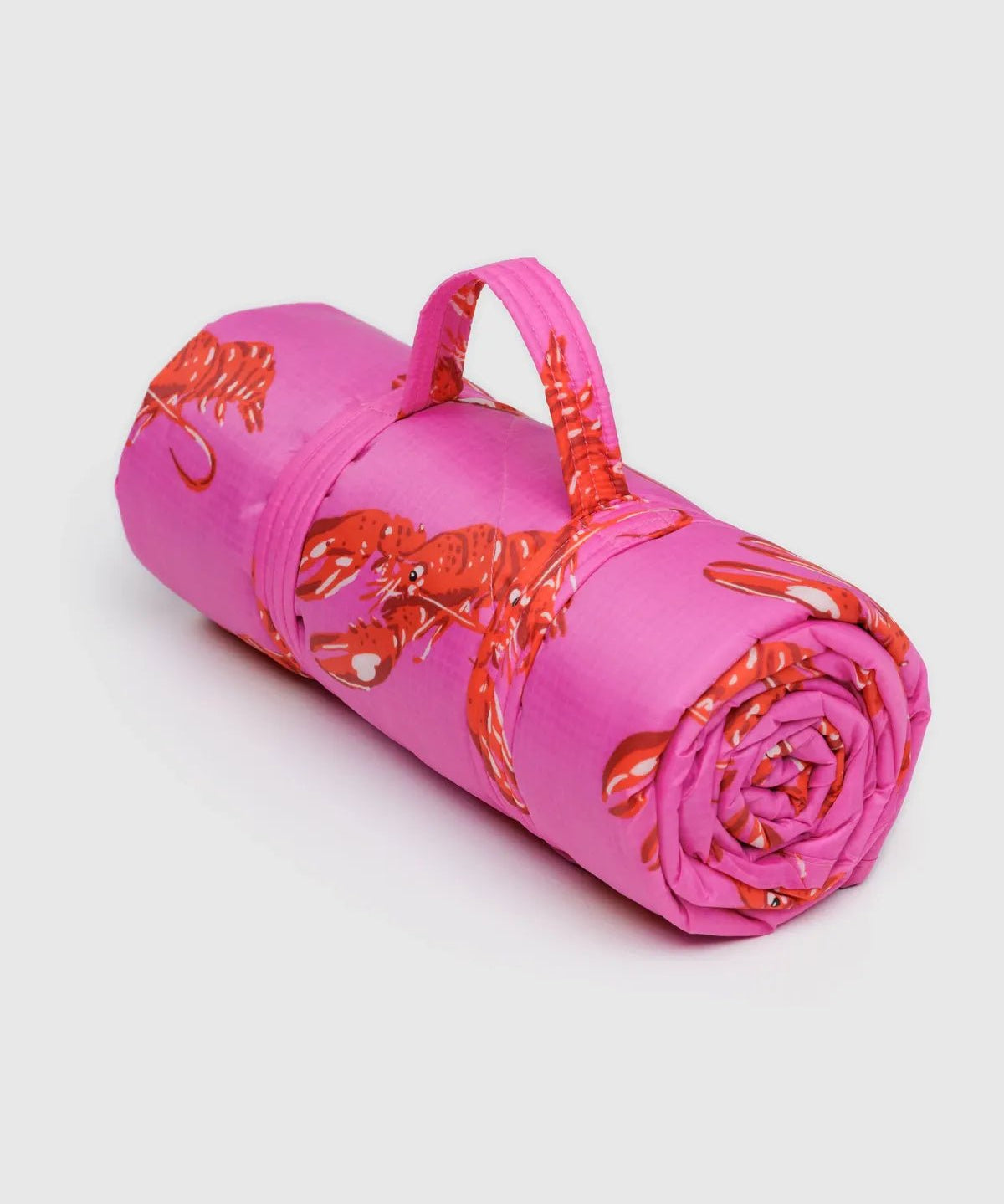 BAGGU - Picknickdecke • Pink Lobster - ROSA ECK
