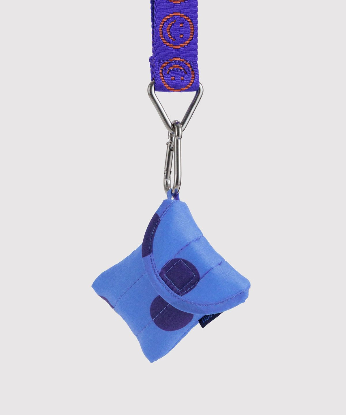 BAGGU - PUFFY Kopfhörer-Etui • Blue Polka Dot - ROSA ECK