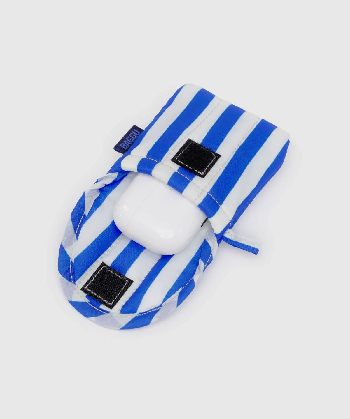 BAGGU - PUFFY Kopfhörer - Etui • Blue Painted Stripe - Kopfhörer - Etui - ROSA ECK