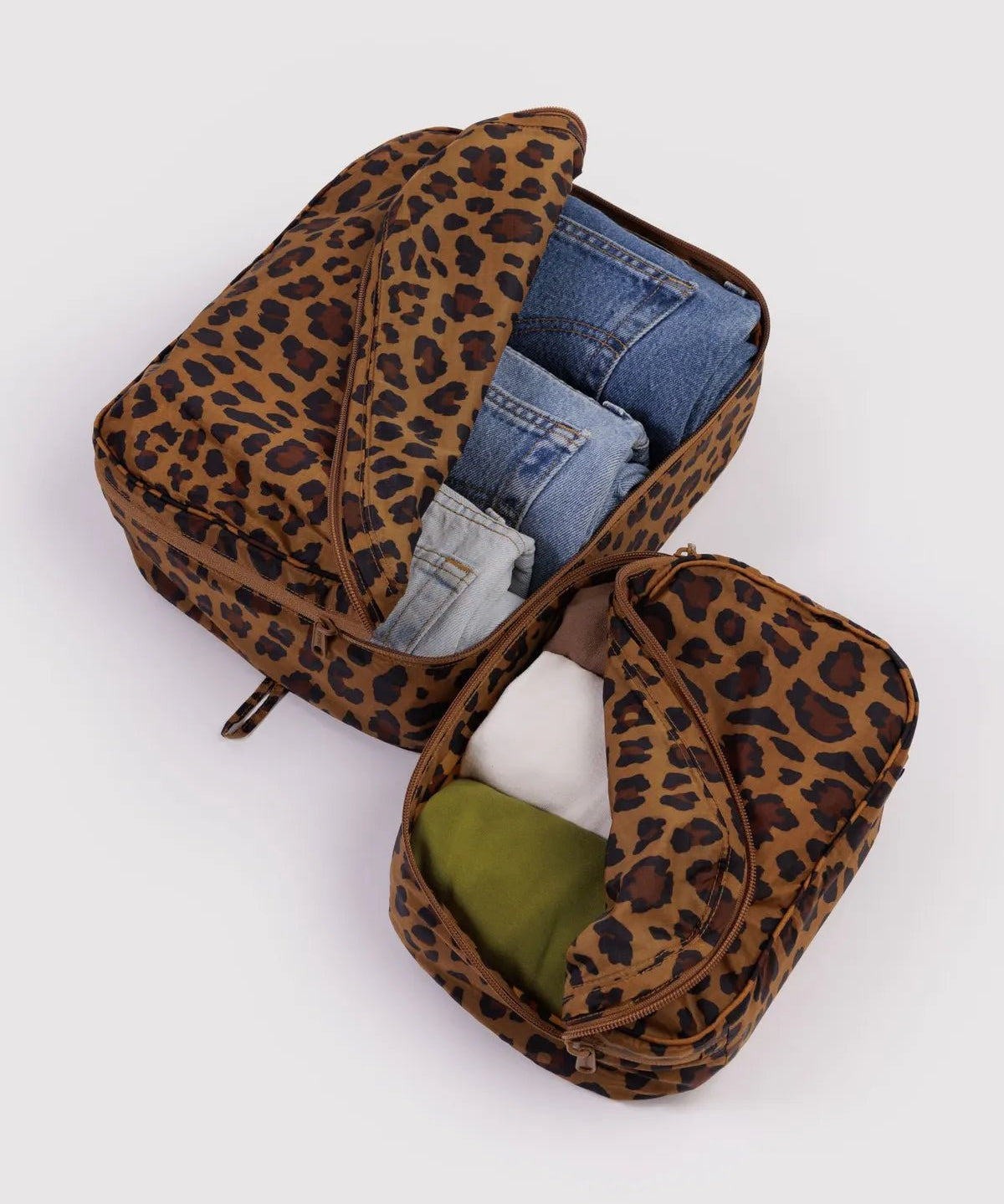 BAGGU - Reisetaschen - Organizer (2er - Set) • Leopard - ROSA ECK