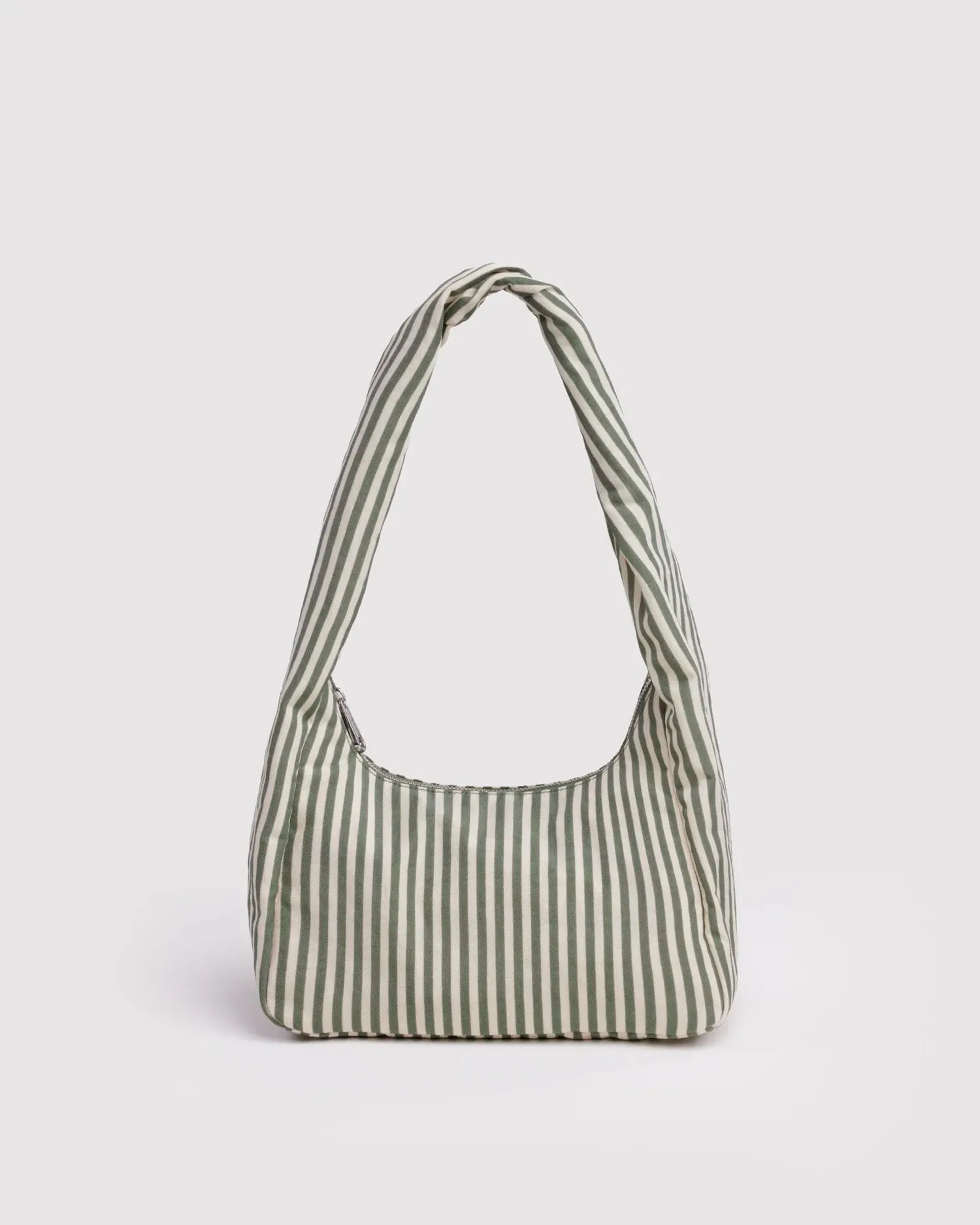 BAGGU - Small Nylon Meringue Bag Schultertasche • Sage Stripe - ROSA ECK