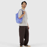BAGGU - STANDARD BAGGU Einkaufstasche • Blue Painted Stripe - Tasche - ROSA ECK Concept Store