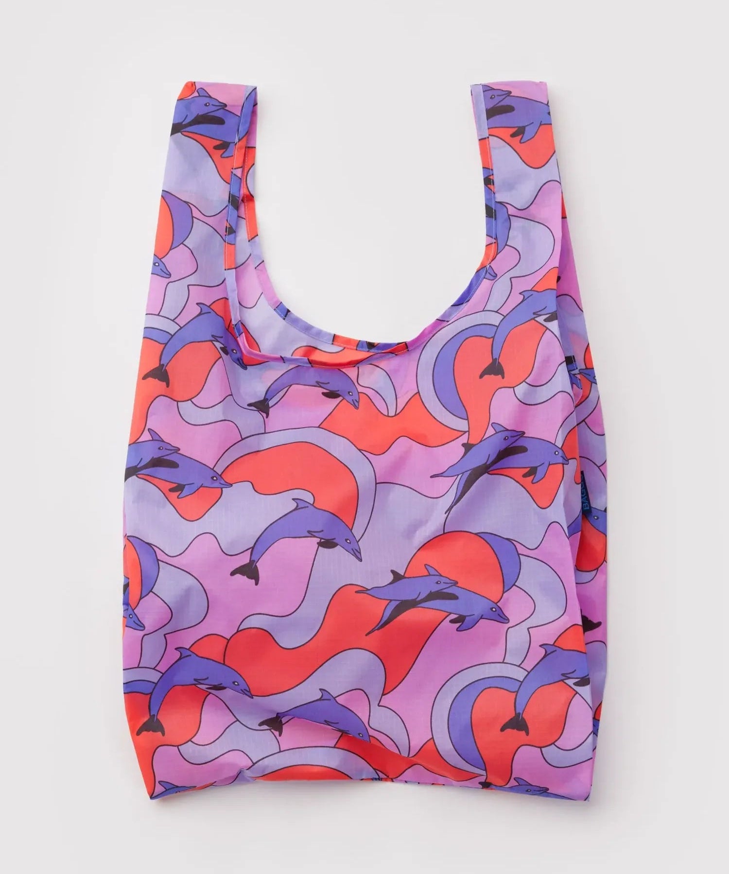 BAGGU - STANDARD BAGGU Einkaufstasche • Dolphins - ROSA ECK