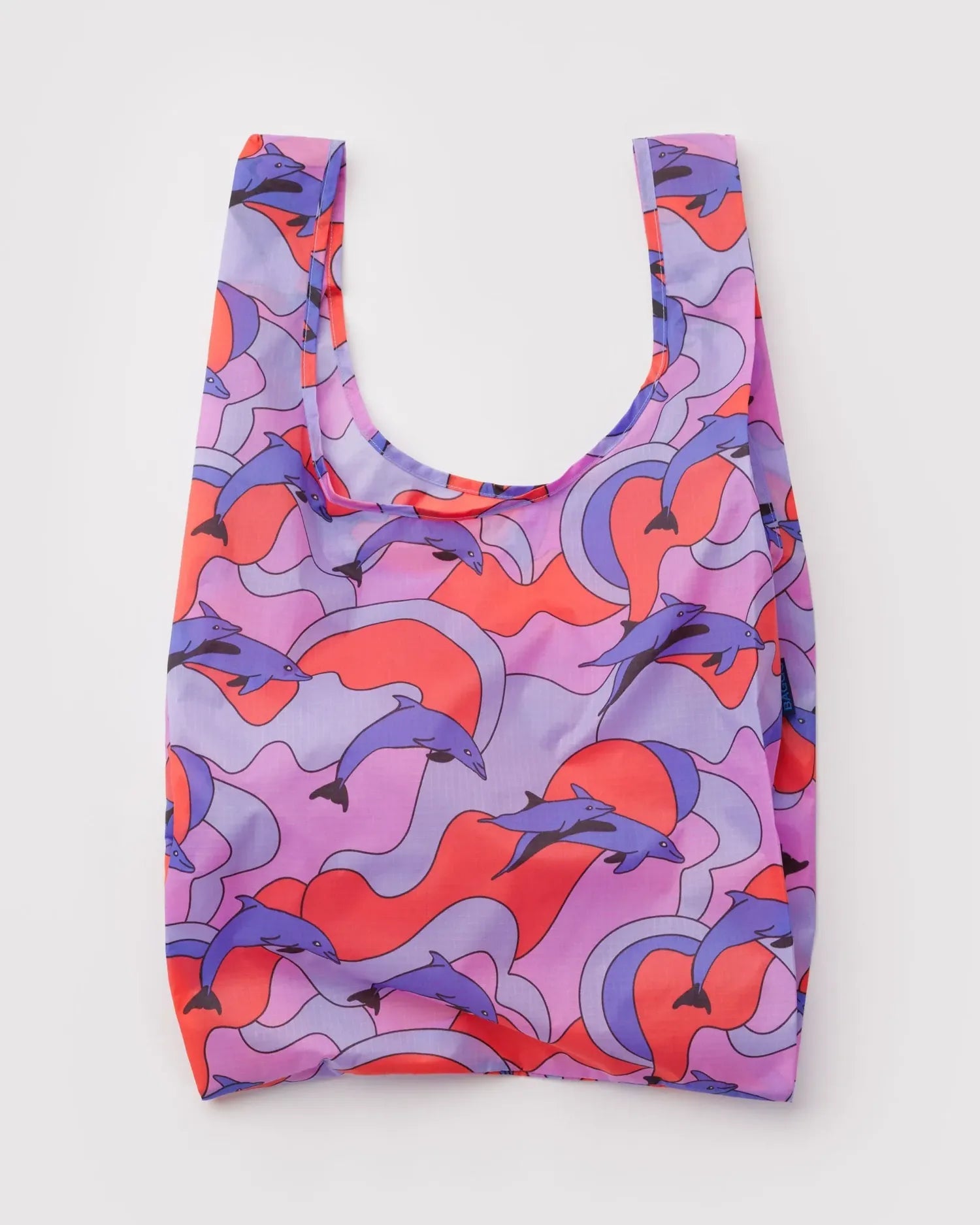 BAGGU - STANDARD BAGGU Einkaufstasche • Dolphins - ROSA ECK