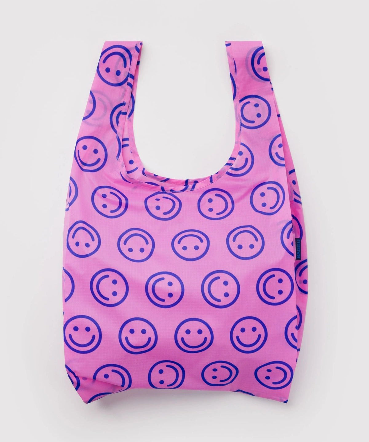 BAGGU - STANDARD BAGGU Einkaufstasche • Pop Pink Happy - ROSA ECK