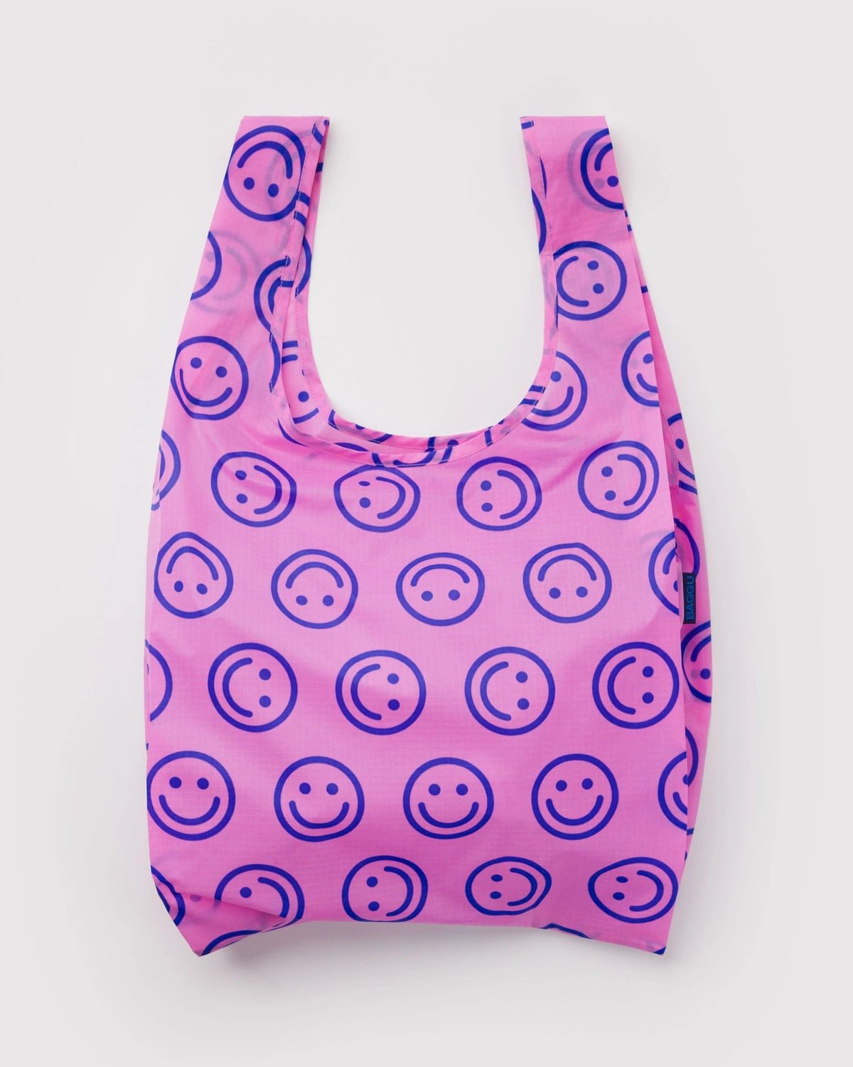 BAGGU - STANDARD BAGGU Einkaufstasche • Pop Pink Happy - ROSA ECK
