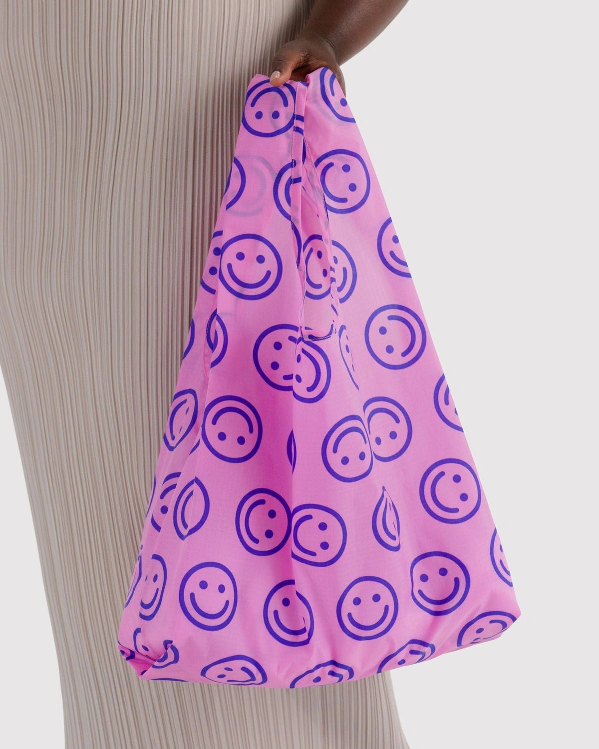BAGGU - STANDARD BAGGU Einkaufstasche • Pop Pink Happy - ROSA ECK