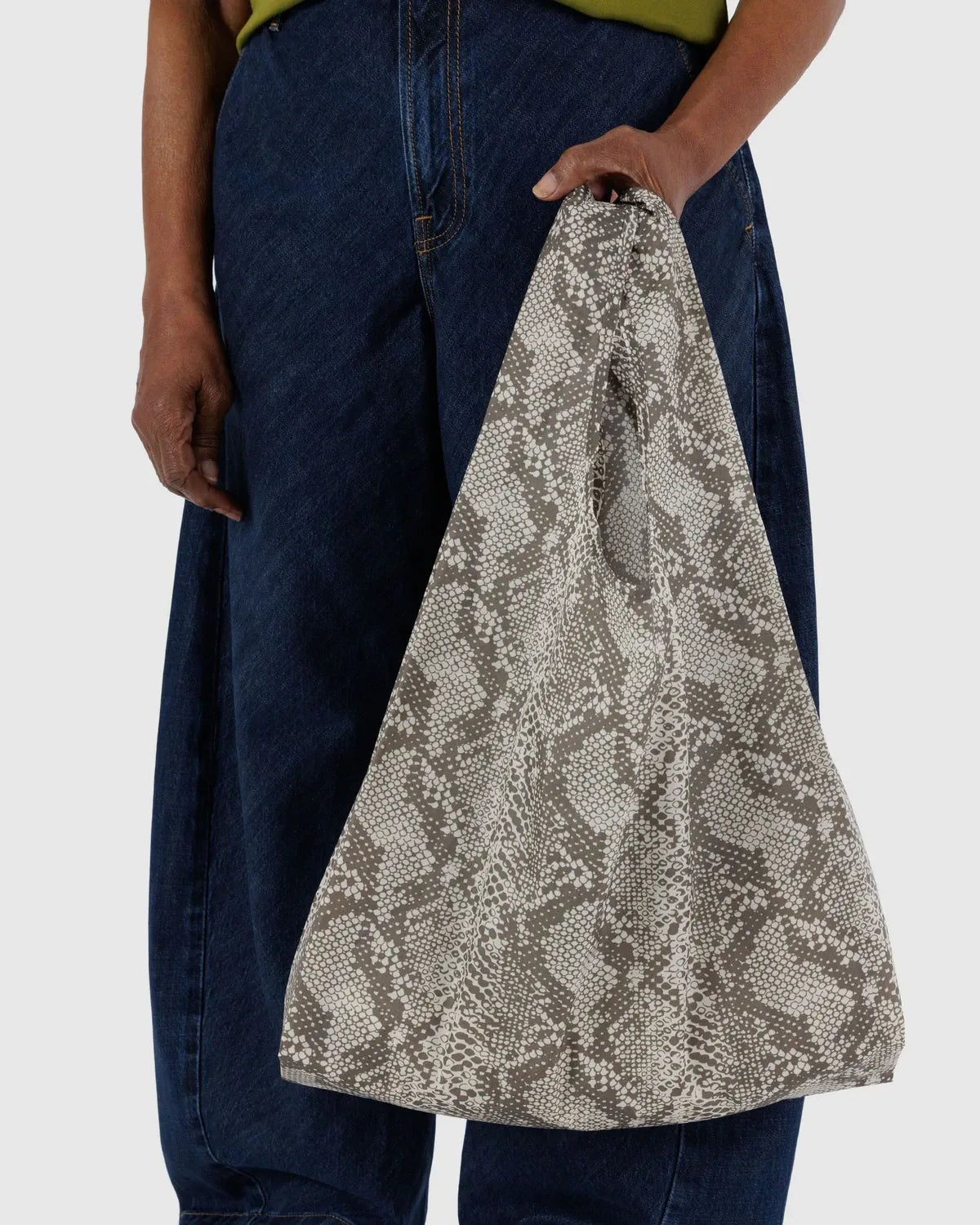 BAGGU - STANDARD BAGGU Einkaufstasche • Snakeskin - Tasche - ROSA ECK