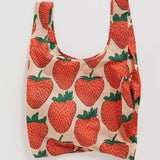 BAGGU - STANDARD BAGGU Einkaufstasche | Strawberry - ROSA ECK - Erdbeeren, Reusable Bag,