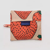 BAGGU - STANDARD BAGGU Einkaufstasche | Strawberry - ROSA ECK - Erdbeeren, Reusable Bag,