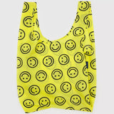 BAGGU - STANDARD BAGGU Einkaufstasche | Yellow Happy - ROSA ECK - Reusable Bag, Smiley,