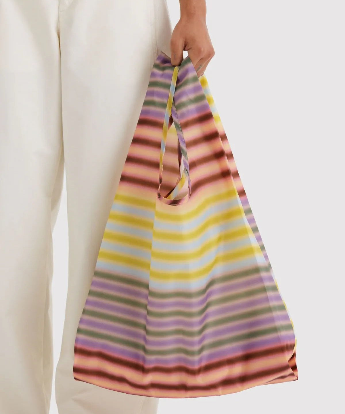 BAGGU - STANDARD BAGGU Tasche • Gradient Stripe Multi - ROSA ECK