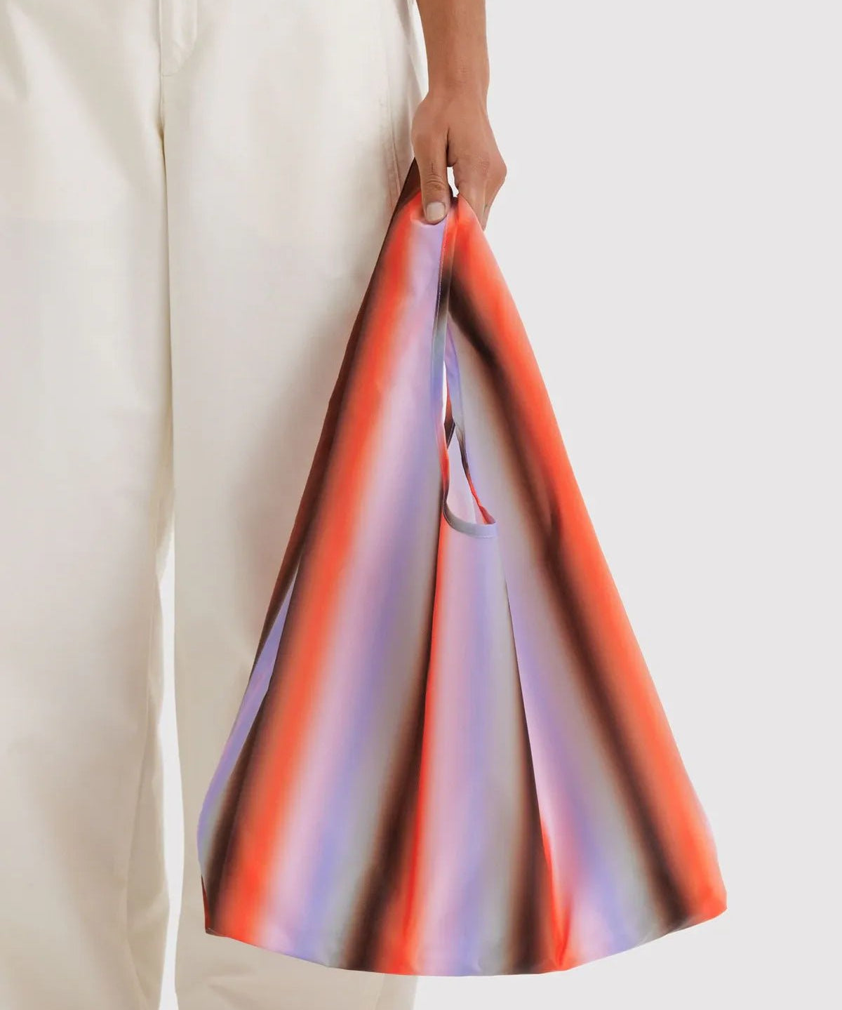 BAGGU - STANDARD BAGGU Tasche • Gradient Stripe Poppy & Lilac - ROSA ECK