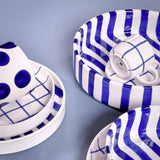 STRIPES Große Schale mit Streifen • Mare Blue