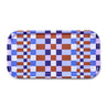 BLU KAT - CHECKER MIX Serviertablett (43 x 22 cm) • Caramel/Sky - Serviertablett - ROSA ECK
