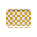 BLU KAT - CHECKER Serviertablett (27 x 20 cm) | Mustard - ROSA ECK - Gelb, ,