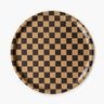 BLU KAT - CHECKER Serviertablett (⌀ 38 cm) | Chocolate/Gold - ROSA ECK