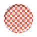 BLU KAT - CORAL SAND CHECKER Rundes Serviertablett (⌀ 31 cm) - Serviertablett - ROSA ECK Concept Store
