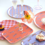 BLU KAT - LILAC LEOPARD Serviertablett (27 × 20 cm) - Serviertablett - ROSA ECK Concept Store