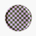 BLU KAT - LILAC OLIVE CHECKER Serviertablett rund (⌀ 31 cm) - ROSA ECK Concept Store