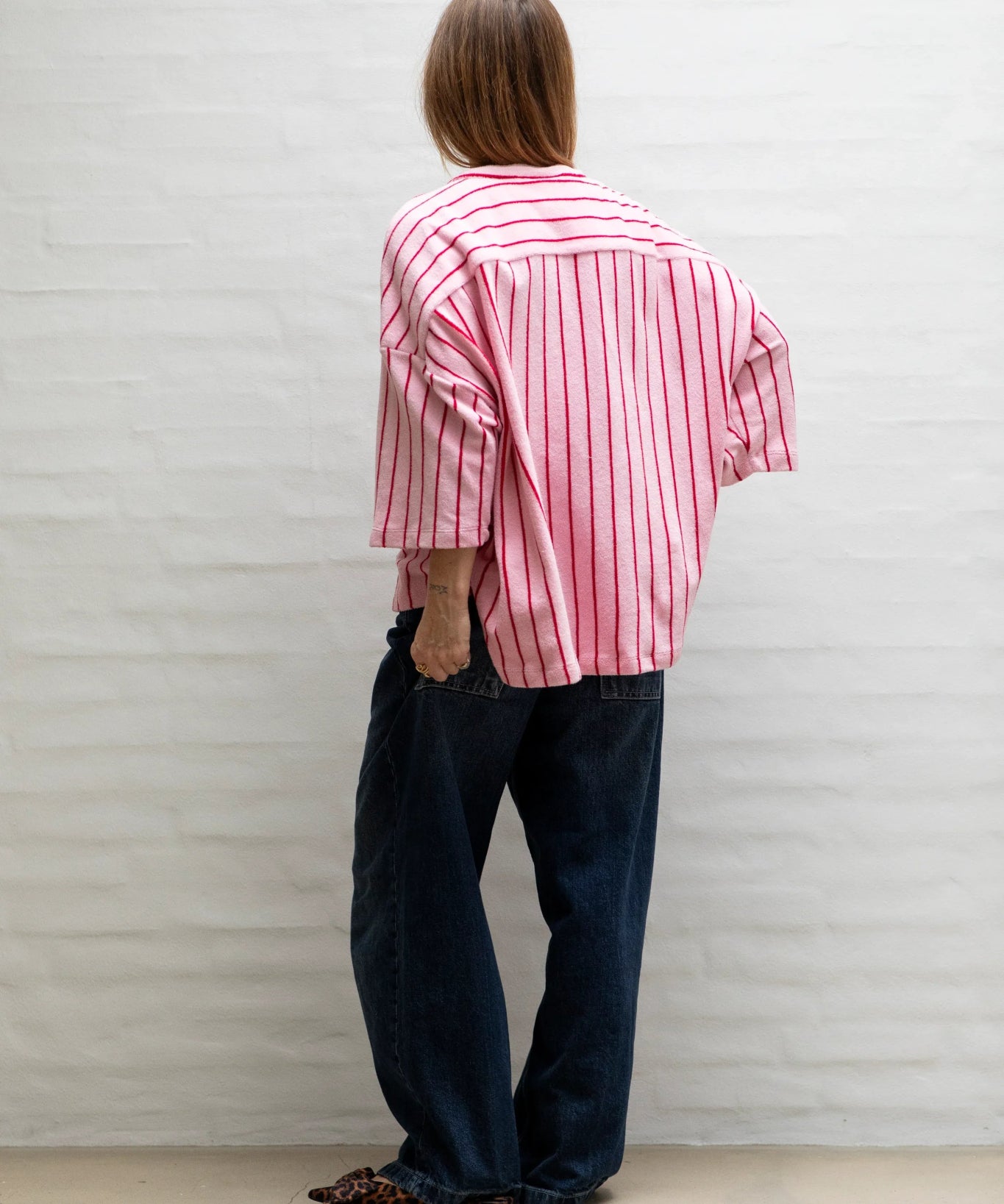 BONGUSTA - NARAM Oversized Shirt | baby pink & ski patrol - Shirt - ROSA ECK - 