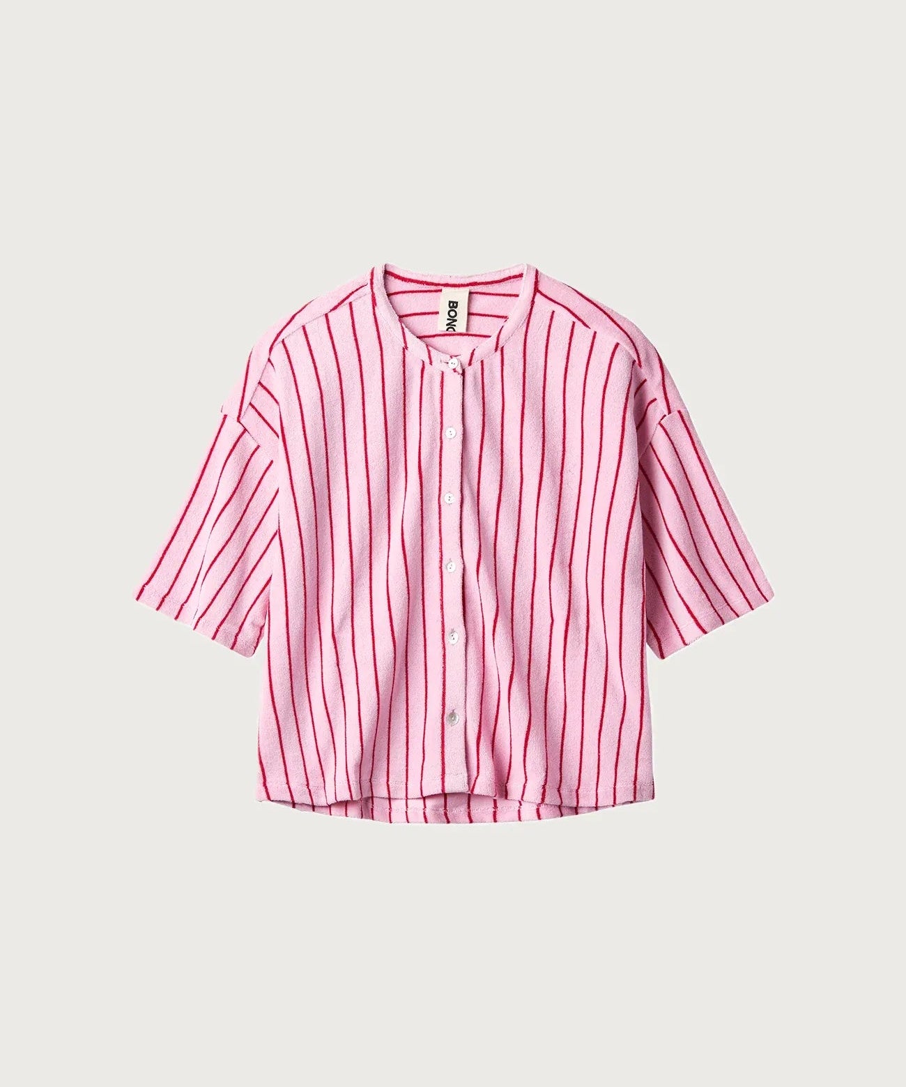 BONGUSTA - NARAM Oversized Shirt | baby pink & ski patrol - Shirt - ROSA ECK - 