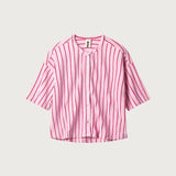 BONGUSTA - NARAM Oversized Shirt | baby pink & ski patrol - Shirt - ROSA ECK - 