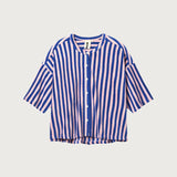 BONGUSTA - NARAM Oversized Shirt | dazzling blue & rose - Shirt - ROSA ECK - 