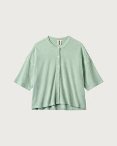 BONGUSTA - NARAM Oversized Shirt • silver sage - Shirt - ROSA ECK Concept Store