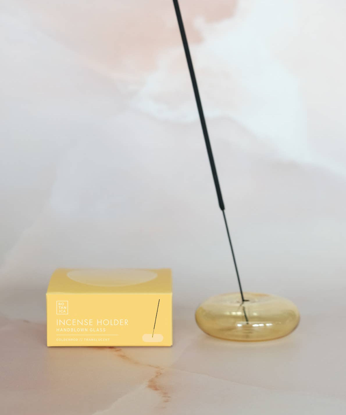 BOTANICA - BUBBLE Räucherstäbchenhalter • Goldenrod - ROSA ECK