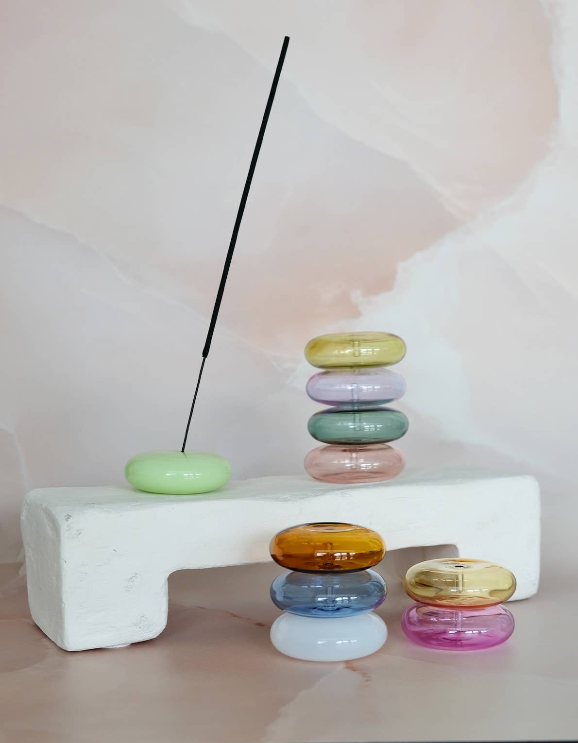 BOTANICA - BUBBLE Räucherstäbchenhalter • Martini Olive - ROSA ECK
