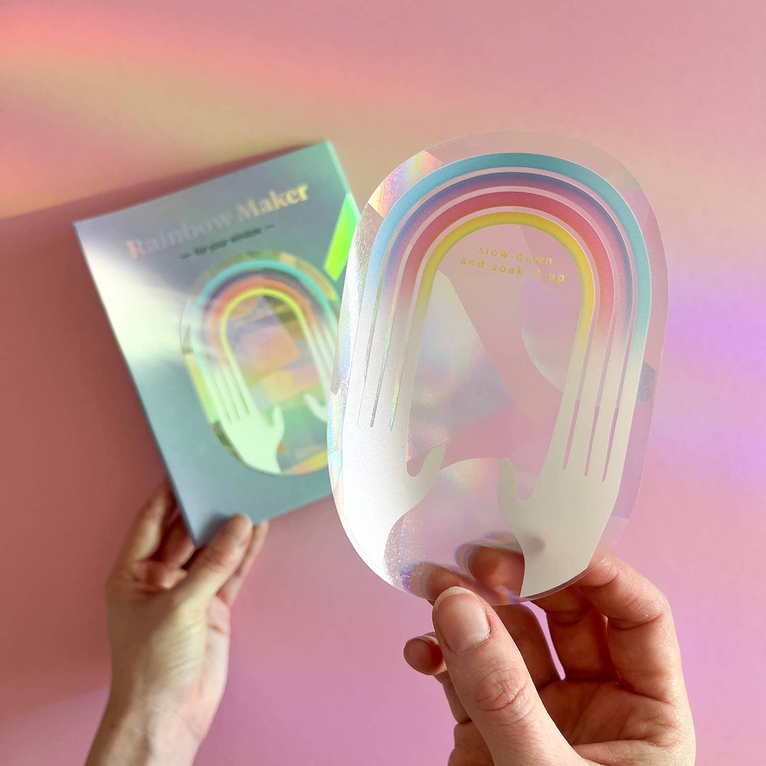 Botanopia - Suncatcher Fenster - Sticker • Slow down and soak it up - ROSA ECK