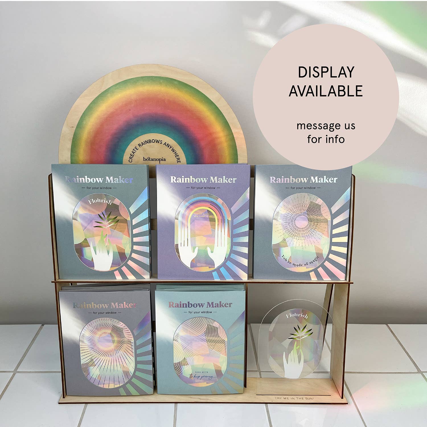 Botanopia - Suncatcher Fenster-Sticker • You are the sunshine - ROSA ECK