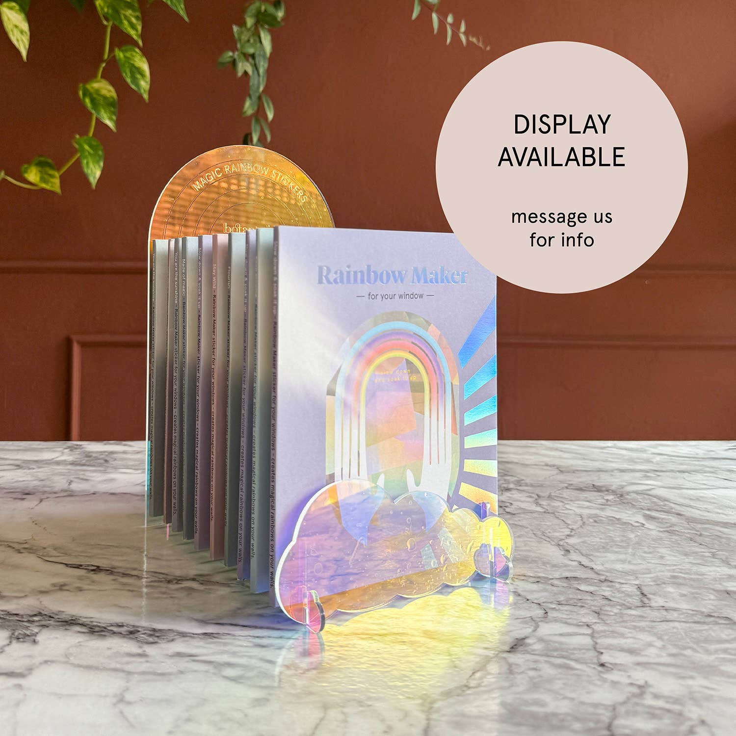 Botanopia - Suncatcher Fenster-Sticker • You shine so bright - ROSA ECK