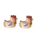 Bungalow - Dekofigur Huhn (2er - Set) • Lilac - ROSA ECK