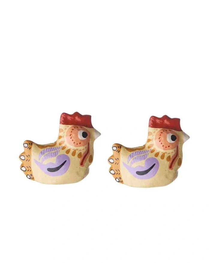 Bungalow - Dekofigur Huhn (2er - Set) • Lilac - ROSA ECK