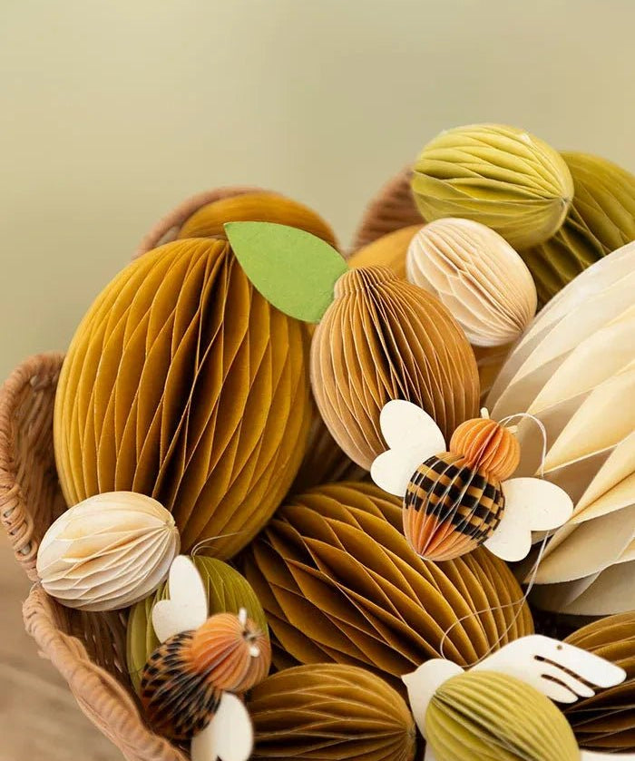 Bungalow - Ostereier aus Papier M (2er - Set) • Honey - ROSA ECK