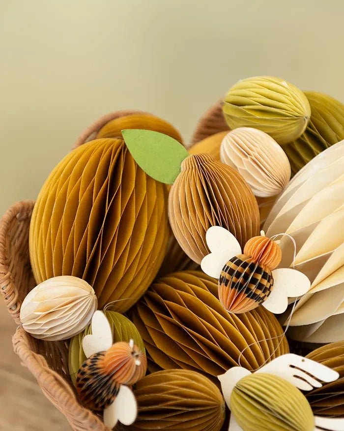 Bungalow - Ostereier aus Papier M (2er - Set) • Honey - ROSA ECK