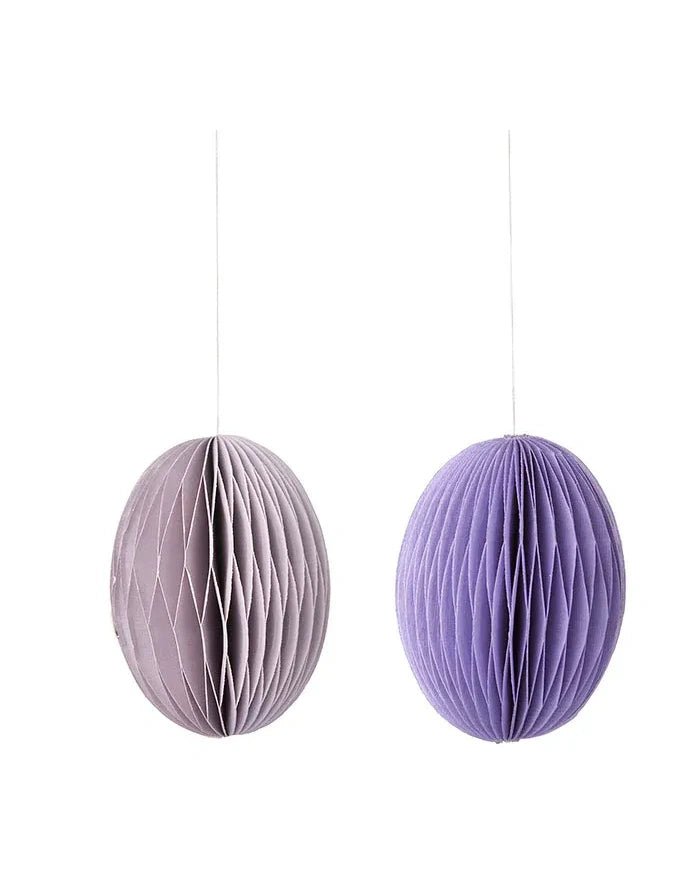 Bungalow - Ostereier aus Papier M (2er - Set) • Lilac - ROSA ECK