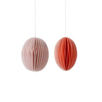 Bungalow - Ostereier aus Papier S (2er - Set) • Melon - ROSA ECK