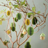 Bungalow - Ostereier aus Papier XS (6er - Set) • Honey - ROSA ECK