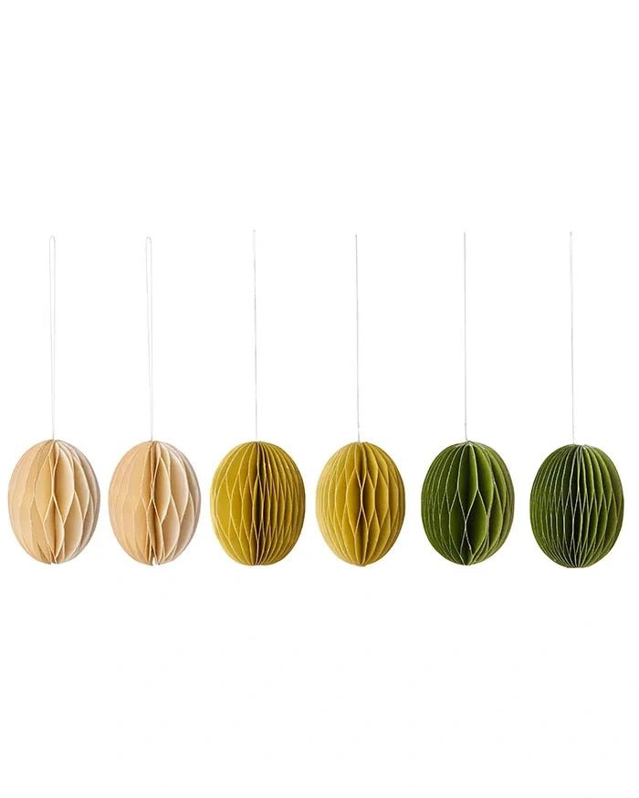 Bungalow - Ostereier aus Papier XS (6er - Set) • Ivy - ROSA ECK