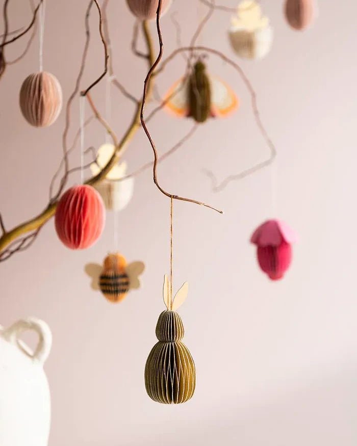 Bungalow - Papier - Ornament Hase (2er - Set) • Cashmere - ROSA ECK