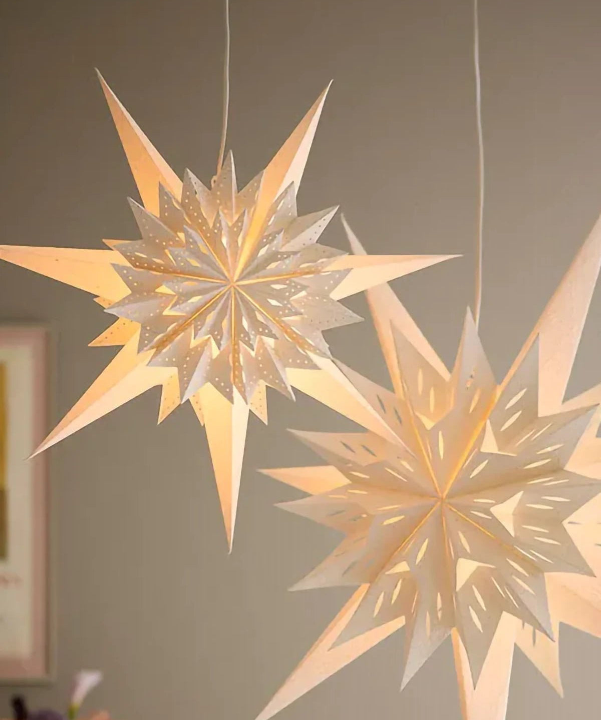 Bungalow - Papierstern Eris • Weiß (⌀ 50 cm) - Papierstern - ROSA ECK